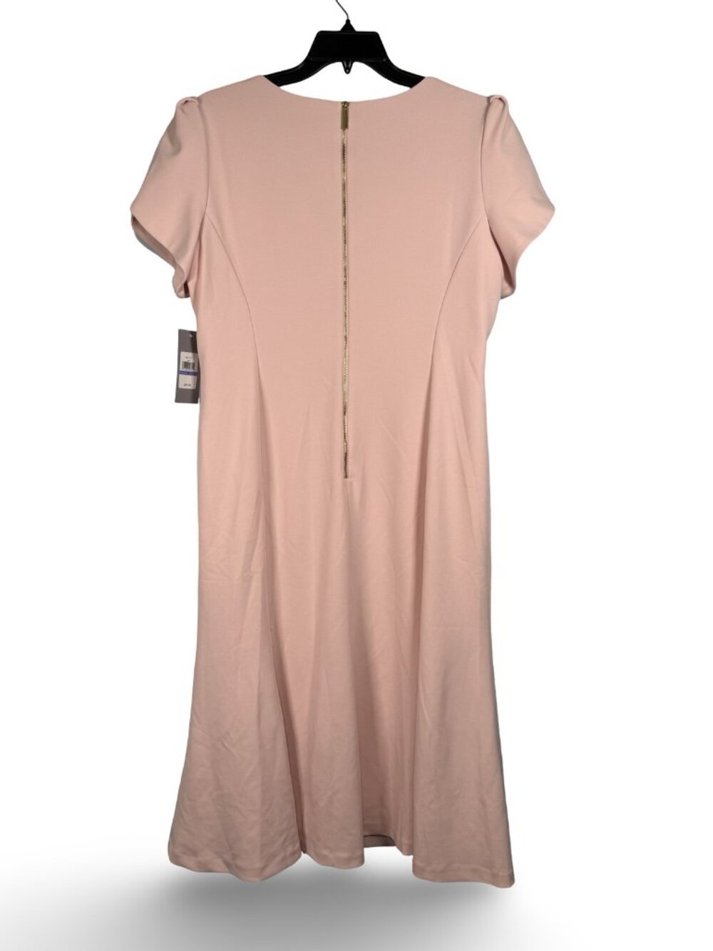 Marc New York Pink Sheath Tulip Midi Dress Womens 18 Square Neck Office Party - Picture 3 of 11